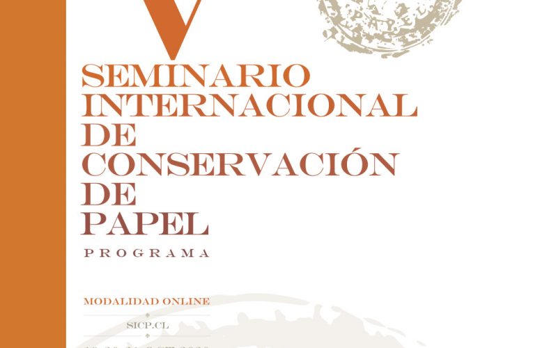 Acceso gratuito online: Seminario Internacional de Conservación de Papel 19-20-21 de Octubre 2020